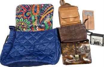 A Bundle Of Bags And Purses, Vera Bradley Brand, Fossil, The Sak And Many More - 15Lx5Wx11H Largest