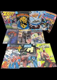 Assortment Of DC Comics Including, Omega Men, Batman, Blue Devil, Zot, Starman And Sundevils (total Of 10)