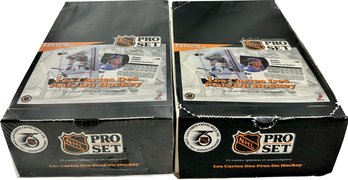 2 BOXES -NHL Pro Set French Edition Sports Cards