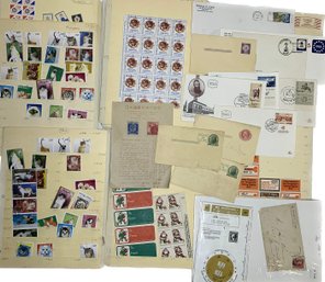 Cat Stamps, Copy Of Japanese Constitution, 2 Cent Postal Cards, Used Envelopes, And More!