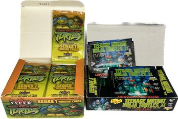 2 BOXES - Fleer 2003 Teenage Mutant Series 1 Cards, Diamond 1991 Teenage Mutant Ninja Turtles II Stickers