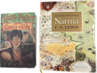 Harry Potter And The Goblet Of Fire Book By Rowling & The Complete Chronicles Of Narnia Book By Lewis