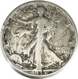 1935 Liberty Walking Half Dollar