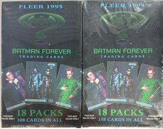 2 BOXES - Fleer 1995 Batman Forever Trading Cards (sealed Boxes)