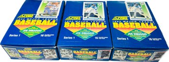 3 BOXES - Score 1992 Major League Baseball Series I Trading Cards