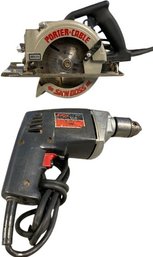 Porter Cable 6in Circular Saw And Skil 598.5in Drill-Tested