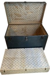 Black Trunk With Storage Insert.  36x21x23tall