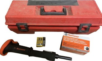 Ramset TriggerShot & Partial Boxes Of Fasteners. Includes Plastic Carrying Case.