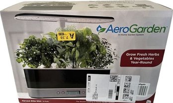 Aero Garden In-Home Garden System: Harvest Elite Slim: 6 Pods, New In Box.
