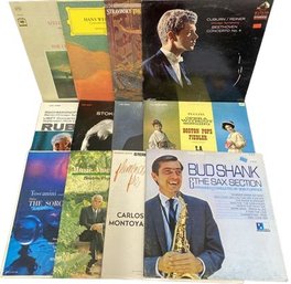 12 Vinyl Records From Cliburn, Stokowski, Carlos Montoya And Many More