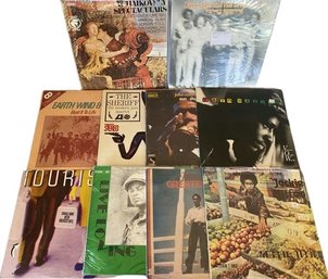 Collection Of Vinyls Records Including Earth Wind And Fire, John Coltrane, Jackie Mittoo And More (10)