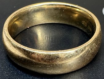 14k Mens Wedding Band, 9.16g