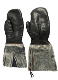 Nylon Sewn Wolverine Pelt Mittens - Size M, 15in Long