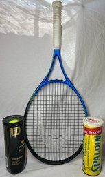 Head TI Instinct Tennis Racket With Tennis Balls