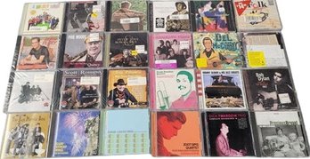 Lot Of 20 CDs. Frank Rosolino, Del McCoury , Bob Dylan, Zoot Sims Quartet, Phil Woods, Chris Flory And More