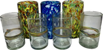 Monterey Recycled Multicolor Glass Vases (3)