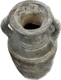 Tall Clay Pot, 26.5in H