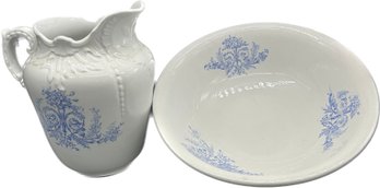 Stone China Extra Quality Bowl And Pitcher