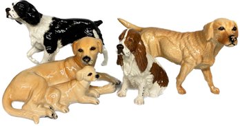 Royal Doulton Made In England Miniatures, 4 Classic Dogs, 16