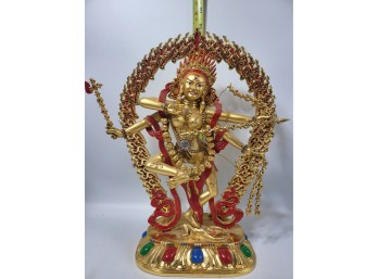 Kurukulle Statue With Lots Of Gemstones