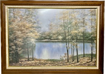 Framed Forest Print 42x30