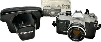 Canon FTb 35mm Film Camera With Leather Camera Case