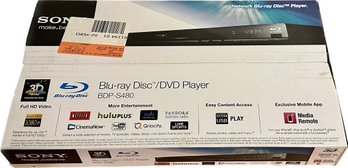 Sealed Sony Blu-ray Disc/DVD Player BDP-S480