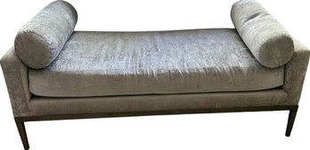 Upholstered Bench  Seat With Bolster Pillows