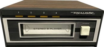 Stereo 8 Track Play Deck From Realistic (Model 14-935) Untested (8.5x4x8)