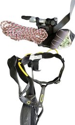 Climbing Harness, Bike Pump, Climbing Rope, Bike Tube, Repair Tool, Fanny Pack