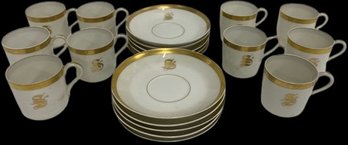 10 Set Of Haviland Limoges France Tea Cups