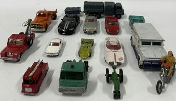 Assorted Vehicle Toy Cars, Trucks, Motorcycle Bike