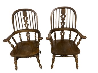 Matching Captains Dinning Room Chairs From Ethan Allen-26.5x25x42