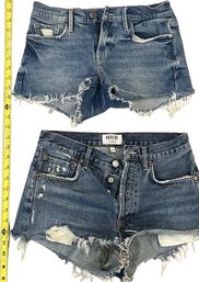 FRAME And AGOLDE Women's Denim Shorts - 24&25