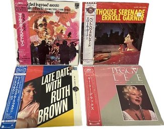 UNOPENED Japanese Pressed Vinyl (4) Includes: Peggy Lee, Ruth Brown, Errol Garner, Michel Legrand.