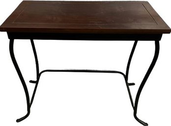 Wood Side Table - L12W24xH21