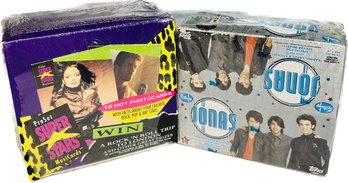 2 BOXES - Topps Disney Jonas Brothers Trading Cards, ProSet Super Stars MusiCards