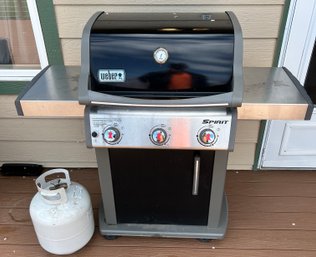 Weber Grill And Propane Tanks- 51x24x47