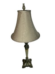 Classic Candlestick Table Lamp Antique Brass Finish