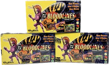 3 BOXES - Skybox DC Bloodlines Trading Cards 1993 (3 Sealed Boxes)
