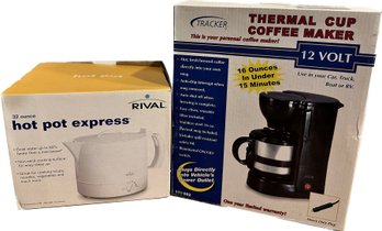 Tracker Thermal Coffee Maker (12 Volt), Rival 32 Oz. Hot Pot Express