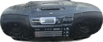 JVC Shop Radio  CD Player With Remote- Working But Worn!