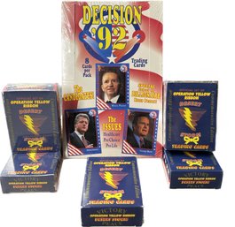 6 BOXES - Unopened Decision 1992 Cards And Official Set Of Operation Yellow Ribbon Desert Storm Cards