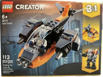 LEGO 31111 Creator 3 In 1 Cyber Drone- New In Box (small Amount Of Ripped Off Paper), 113 Pcs