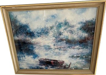 Spring Framed Oil Painting On Canvas By A.B. Makk (25x30)