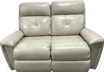 LAZ-Boy White Loveseat Recliner- 61.5Wx36Dx41H