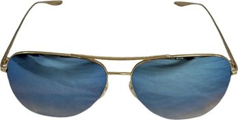 Barton Perreira 'Chevalier' Aviator Sunglasses In Titanium- Lensbridgetemple (in Mm): 62-15-145