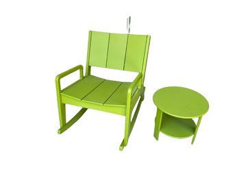 No. 9 Lounge Chair & Side Table By Audra Bielskus, T.J. Thomas For Loll Designs Chair MSRP $995.00