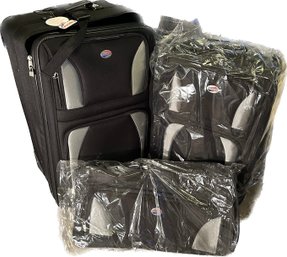 American Tourister 3 Pc Travel Set. Largest Suitcase Is 12x18x29