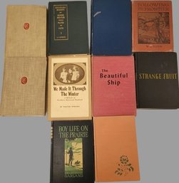 Collection Of Vintage Books,  Lillian Smith, Garland , W.L. Nida, Strange Fruit, The Beautiful Ship